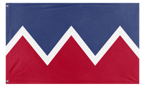 A mockup of the custom flag 'North American Union flag' on a white background