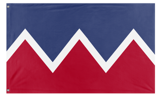 A mockup of the custom flag 'North American Union flag' on a white background