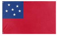 A mockup of the custom flag 'Falxburg flag' on a white background