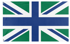 A mockup of the custom flag 'Pils Islnad flag' on a white background