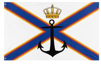 A mockup of the custom flag 'Soque flag' on a white background