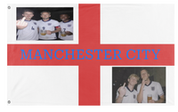 A mockup of the custom flag 'Engerland flag' on a white background