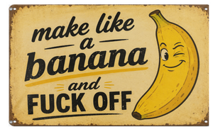 A mockup of the custom flag 'Banana flag' on a white background