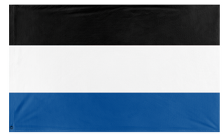 A mockup of the custom flag 'Mini Westhelm flag' on a white background