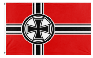 A mockup of the custom flag 'Nationalist flag' on a white background