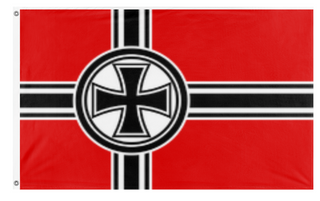 A mockup of the custom flag 'Nationalist flag' on a white background