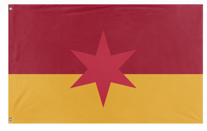 A mockup of the custom flag 'Gandiaers flag' on a white background