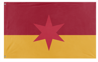 A mockup of the custom flag 'Gandiaers flag' on a white background