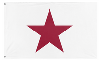A mockup of the custom flag 'California Lone Star flag' on a white background