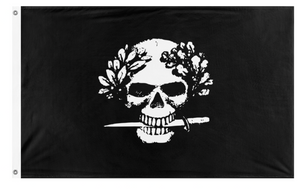 A mockup of the custom flag 'Arditi flag' on a white background