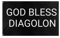 A mockup of the custom flag 'gbd flag' on a white background