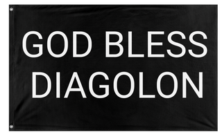 A mockup of the custom flag 'GBD flag' on a white background