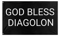 A mockup of the custom flag 'GBD flag' on a white background