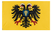 A mockup of the custom flag 'custom flag' on a white background