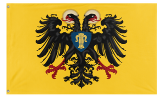 A mockup of the custom flag 'custom flag' on a white background