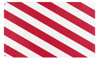 A mockup of the custom flag 'Falxbrug Empire Flag' on a white background