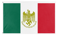 A mockup of the custom flag 'SSMC flag' on a white background