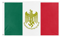 A mockup of the custom flag 'SSMC flag' on a white background