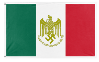 A mockup of the custom flag 'SSMC flag' on a white background