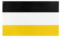 A mockup of the custom flag 'Union of Upper Silesians flag' on a white background