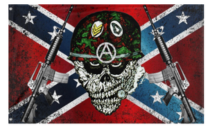 A mockup of the custom flag 'SOD flag' on a white background