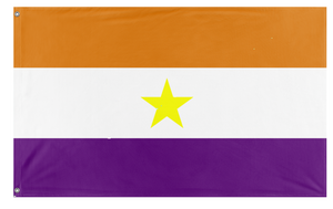A mockup of the custom flag 'Natanelish Republic flag' on a white background