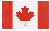 A mockup of the custom flag 'Canada flag' on a white background
