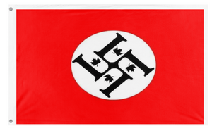 A mockup of the custom flag 'Liberal flag' on a white background