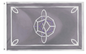 A mockup of the custom flag 'KRYN flag' on a white background