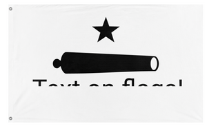 A mockup of the custom flag 'T flag' on a white background