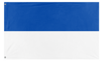 A mockup of the custom flag 'Duchy of Brunswick 1814-1830 flag' on a white background