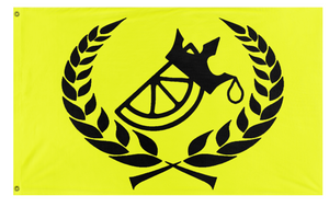 A mockup of the custom flag 'LemonLegion flag' on a white background