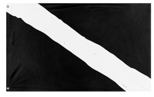A mockup of the custom flag 'Diag flag' on a white background
