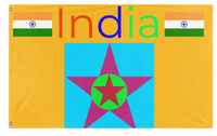 A mockup of the custom flag 'T flag' on a white background