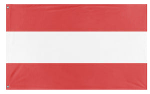 A mockup of the custom flag 'test flag' on a white background