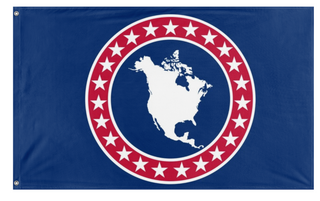 A mockup of the custom flag 'NA flag' on a white background