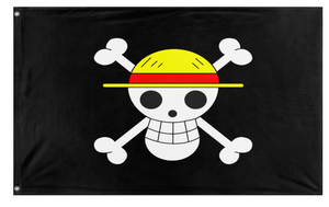 A mockup of the custom flag 'The Wheat Hats flag' on a white background