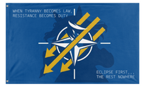 A mockup of the custom flag 'Maritime Horse flag' on a white background