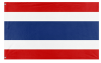 A mockup of the custom flag 'Thailand National flag' on a white background