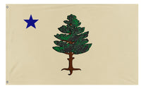 A mockup of the custom flag '1901 Maine Flag' on a white background