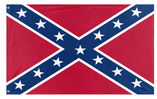 A mockup of the custom flag '28th Virginia Battle Flag' on a white background