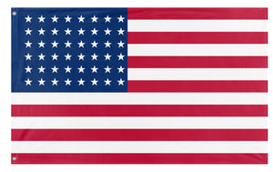 A mockup of the custom flag '48-Star Flag' on a white background
