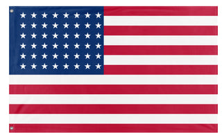 A mockup of the custom flag '48-Star Flag' on a white background