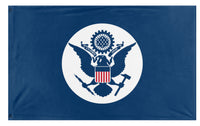 A mockup of the custom flag 'AMERICAN FASCISTS flag' on a white background