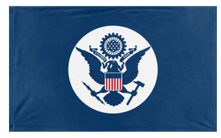 A mockup of the custom flag 'AMERICAN FASCISTS flag' on a white background