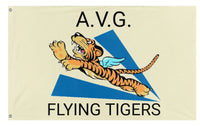 A mockup of the custom flag 'AVG flag' on a white background