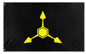 A mockup of the custom flag 'Abouslte Slover  flag' on a white background