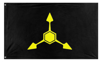 A mockup of the custom flag 'Abouslte Slover  flag' on a white background