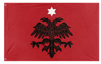 A mockup of the custom flag 'Albanian Provisional Government Flag' on a white background