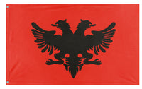 A mockup of the custom flag 'Albanian Provisional Government flag' on a white background